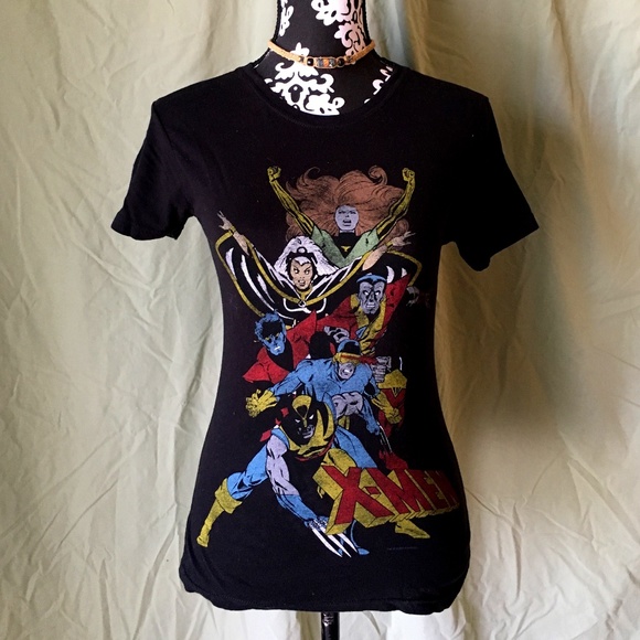 Giant Tops - 1980's Vintage Style Marvel's X-men Tee Junior's M